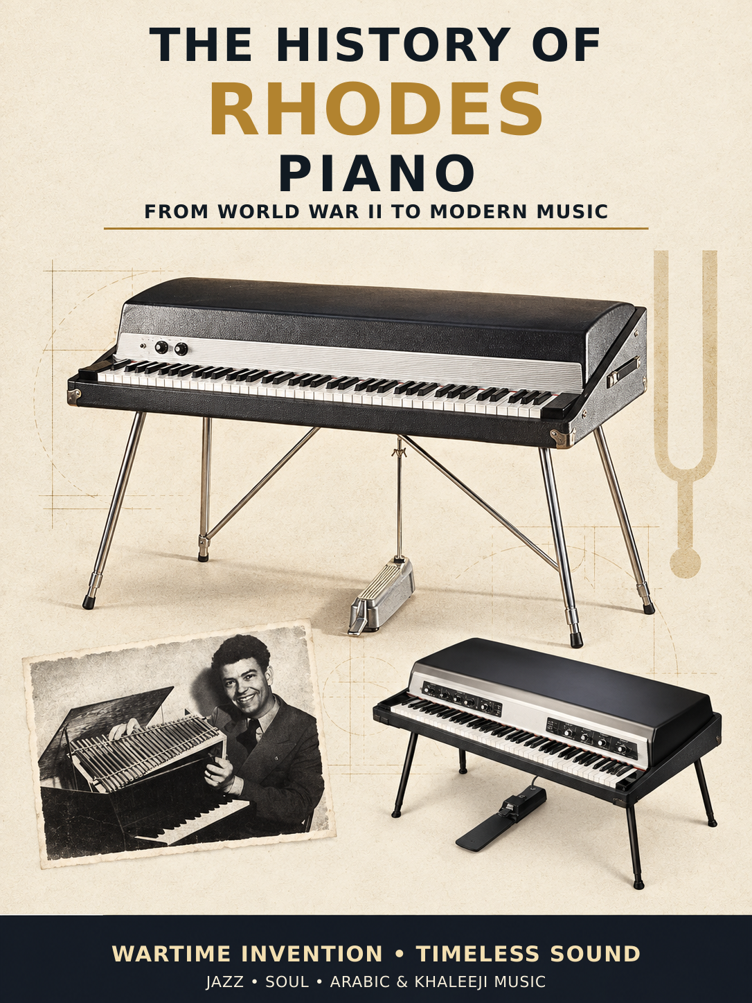 The History of the Rhodes Piano from World War II to modern Arabic and Khaleeji music