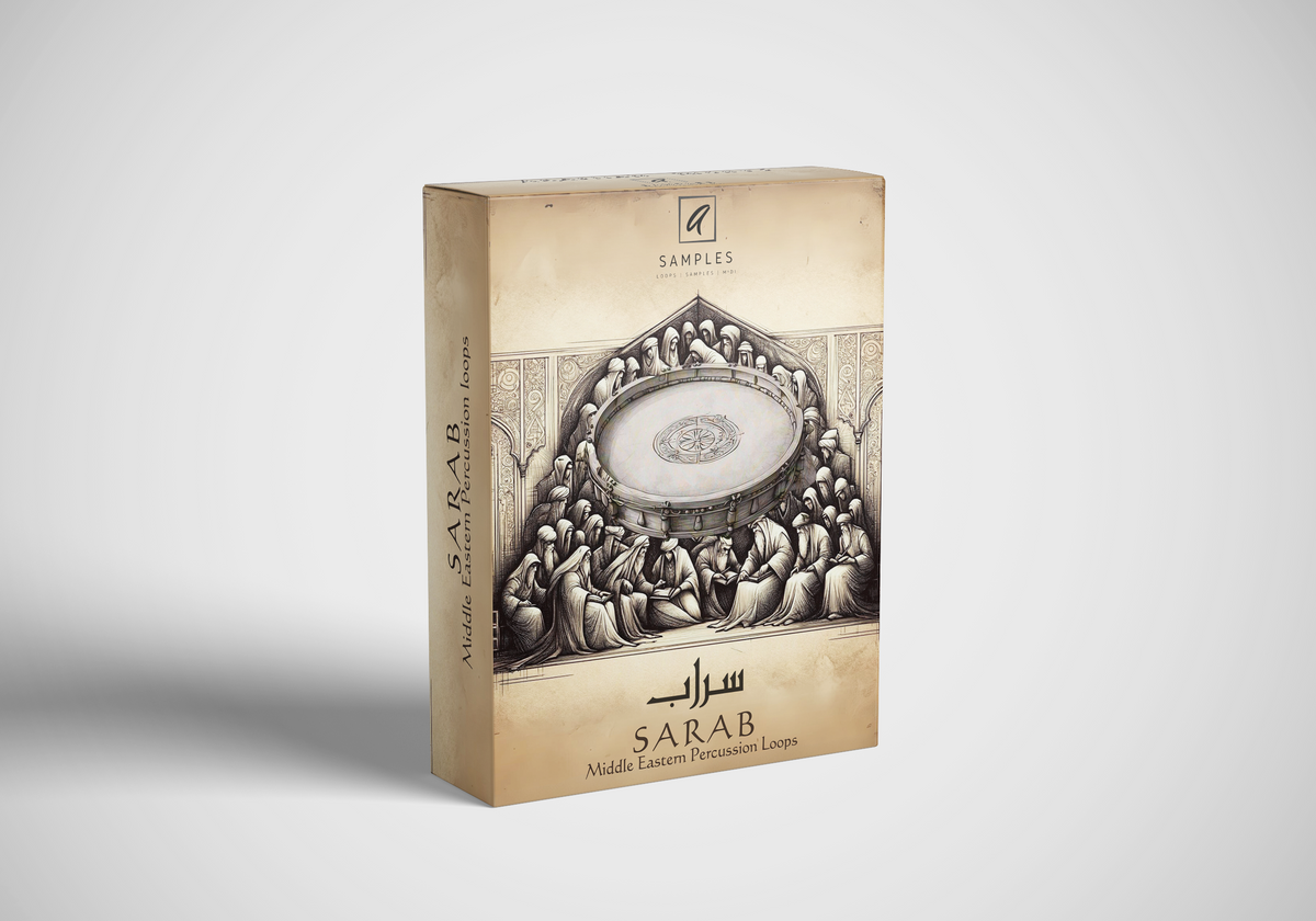 SARAB Middle Eastern Percussion Loops software box artwork